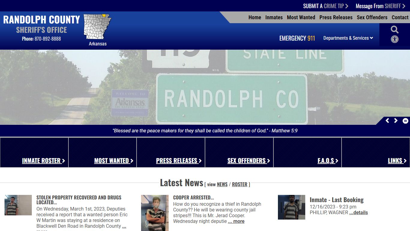 Jail | Randolph County Sheriff AR