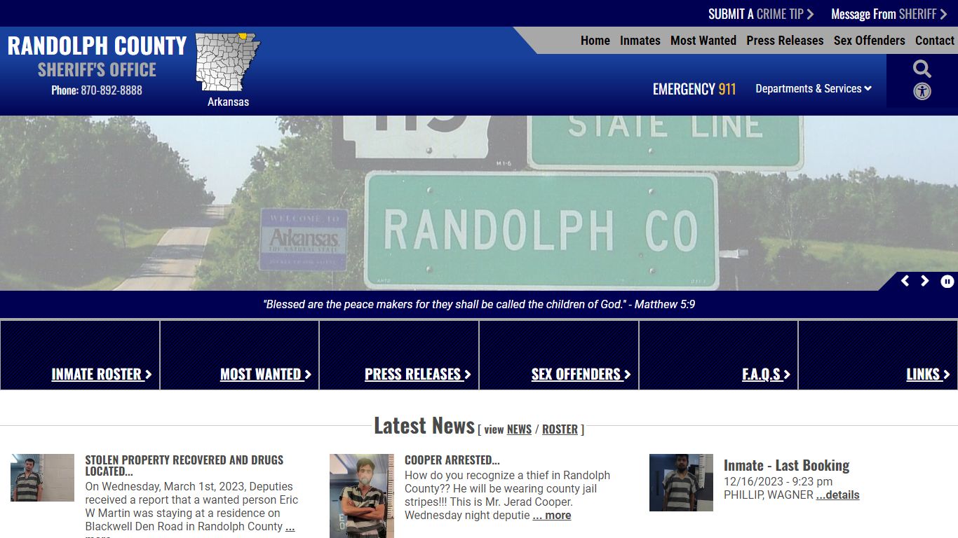 Inmate Roster (59) - Randolph County Sheriff