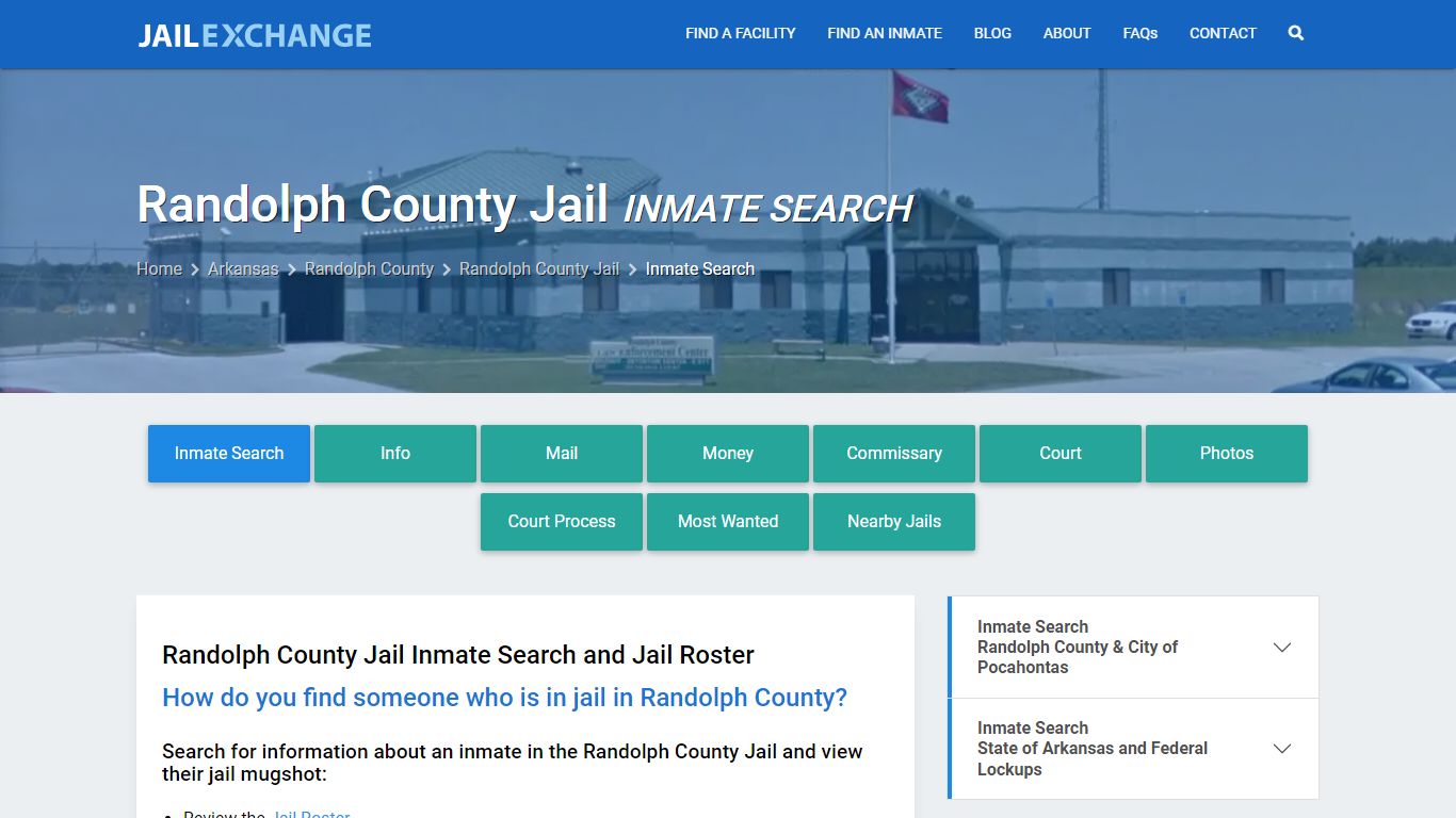 Inmate Search: Roster & Mugshots - Randolph County Jail, AR